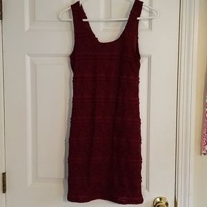 Laced Maroon Dress